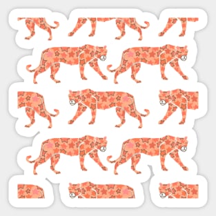 star pattern panther Sticker